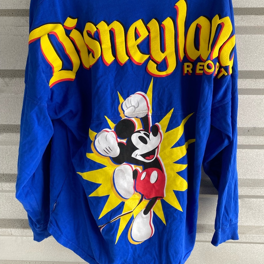 Disney Disneyland Resort Pop-Up Disney Blue Mickey Spirit Jersey. Size M